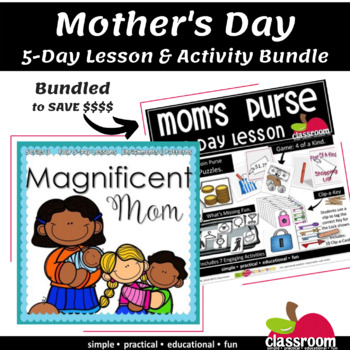 Preview of MOM 5-DAY LESSON AND ACTIVITY BUNDLE