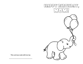 happy birthday printable cards mom
