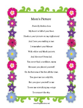 Preview of MOM'S PICTURE - Poem