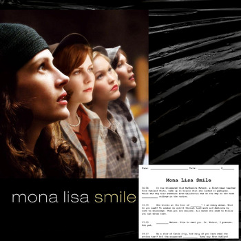 Preview of MONA LISA SMILE - Movie Guide Q&A, Storyboard & Writing Frames