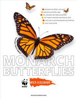 Preview of MONARCH BUTTERFLIES - Educators Resource Guide, Lessons & Activities. 76 pages!