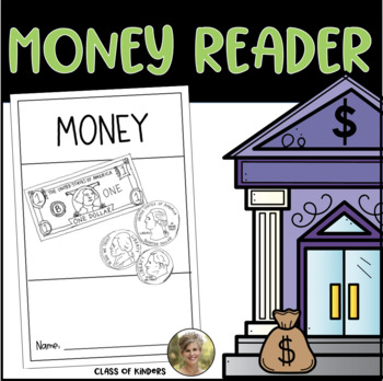 Preview of Money Reader Dollars and Coins Kindergarten & First Social Studies & Math