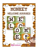 MONKEY Themed WELCOME Squares Sign