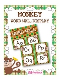 MONKEY Themed Word Wall Alphabet