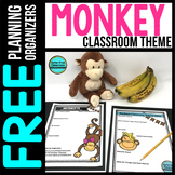 Monkey Classroom Theme Decor Planner