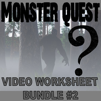 Preview of MONSTER QUEST: BUNDLE #2 (science / pseudoscience / cryptozoology / bigfoot)