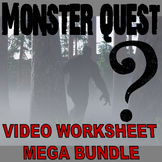 MONSTER QUEST MEGA BUNDLE (30+ Science Video Sheets / Pseu