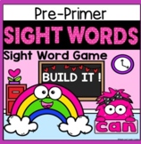 MONSTER SIGHT WORD GAMES w/  OVER 25 SIGHT WORDS ! PRE-PRIMER.