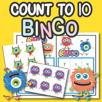 MONSTERS, BINGO, COUNTING TO 10, COUNT HOW MANY OBJECTS 1 to 10 ...