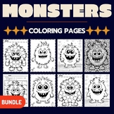 MONSTERS Coloring Pages Sheets - Fun September October Act