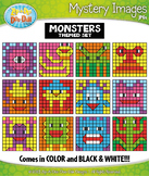 MONSTERS Mystery Images Clipart {Zip-A-Dee-Doo-Dah Designs}