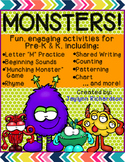 MONSTERS! Fun, Engaging Activities for Pre-K & K