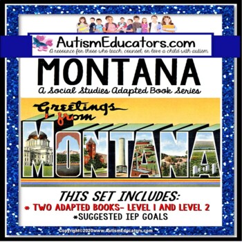 Preview of MONTANA State Symbols ADAPTED BOOK for Special Education and Autism