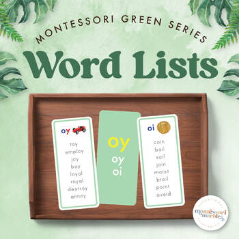 Preview of MONTESSORI GREEN SERIES Phonogram Word Lists