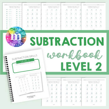 Preview of MONTESSORI MATH, Level 2 Subtraction Drills, Two-Digit Subtraction, 2nd Grade