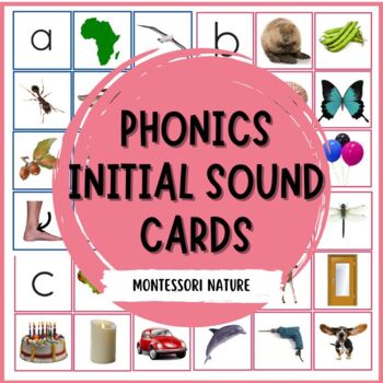MONTESSORI PHONICS INITIAL SOUND CARDS by Montessori Nature | TpT