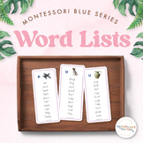 MONTESSORI PINK SERIES  Word Lists