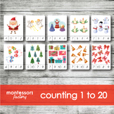 CHRISTMAS | MONTESSORI Printable Counting Clip Cards