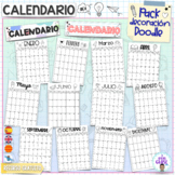 Monthly calendar- Calendario- 23-24- English- español, cat