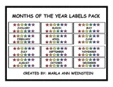MONTHS OF THE YEAR LABELS PACK