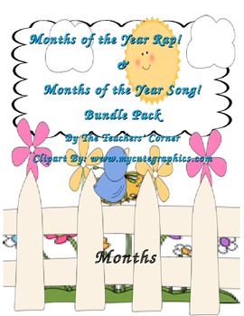 Preview of Months of the Year Rap! & Months of the Year Song! Bundle Pack