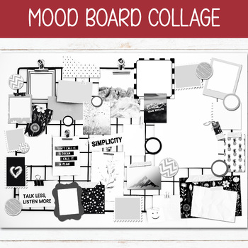 Preview of MOOD BOARD, DIY COLLAGE, SOCIAL EMOTIONAL LEARNING INTENTION BOARD, SEL DISPLAY