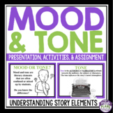 Mood and Tone Lesson - Presentation and Story Elements Wor