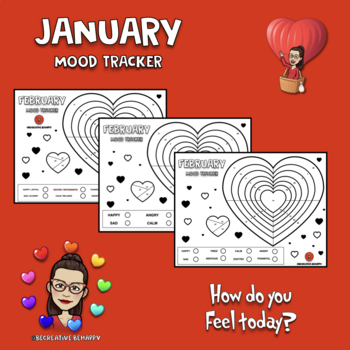 MOOD TRACKER_FEBRUARY by Becreative Behappy | TPT