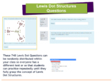 LMS Questions:  Lewis Dot Structures (Distance Learning) - MOODLE