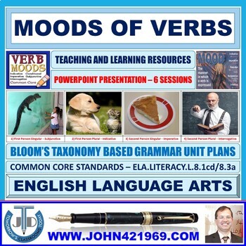 Preview of MOODS OF VERBS: READY TO USE POWERPOINT PRESENTATION - 22 SLIDES