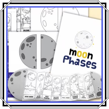 Preview of MOON PHASES FOLDABLE CRAFT: Fun and Educational Activity