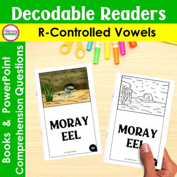 Preview of MORAY EEL Reading Comprehension R controlled Vowel Decodable Passages & Question