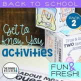 Back to School Activities "Get To Know You" {Pack #2}