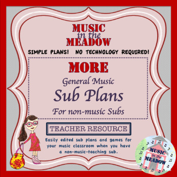 Preview of MORE Elementary General Music Sub Plans for the Non-musical Substitute!