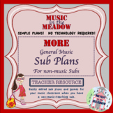 MORE Elementary General Music Sub Plans for the Non-musica