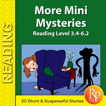 Preview of MORE MINI MYSTERIES:  20 Fun Mystery Stories & Reading Comprehension Activities