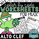 MORE Music Color by Code - Music Coloring - Alto Clef {St.