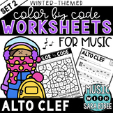 MORE Music Color by Code - Music Coloring - Alto Clef {Win