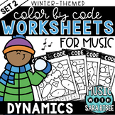 MORE Music Color by Code - Music Coloring - Dynamics {Wint