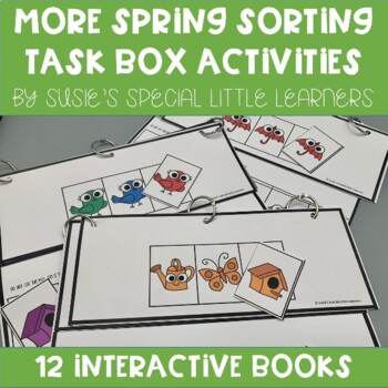 Preview of MORE SPRING TASK BOX SORTING  FOR EARLY CHILDHOOD SPECIAL ED AND SPEECH THERAPY