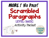 Scrambled Paragraph Writing Activities: BASIC LEVEL