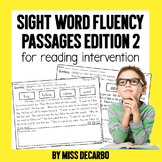 Sight Word Fluency Passages for Reading Intervention Edition 2