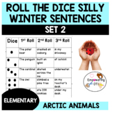 MORE WINTER roll a dice silly ARCTIC animal sentences and 