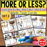MORE and LESS Greater or Less Than Task Cards TASK BOX FIL