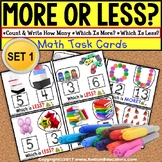 MORE or LESS (Greater/Less Than) Task Cards “TASK BOX FILLER