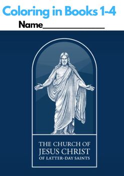 Preview of MORMON COLORING BOOKS BUNDLE 1-4 (70 pages!) The Church of Jesus Christ of..