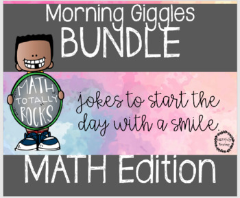 Preview of MORNING GIGGLES-MATH EDITIONS Start each day with a smile!!!!!