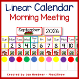 MORNING MEETING Printable All Year Monthly Linear or Pocke