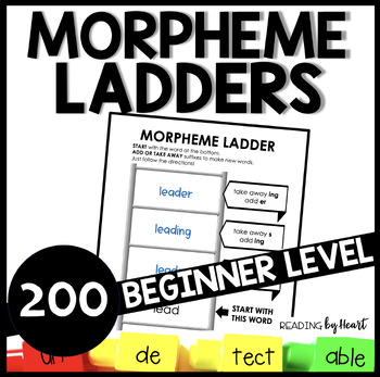 Preview of MORPHEME LADDERS DECODING MULTISYLLABIC WORD WORK SCIENCE OF READING BEGINNER