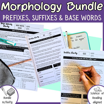 Preview of MORPHOLOGY SKILLS BUNDLE - Prefixes, Suffixes & Base Words
